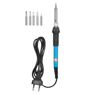 60W Electric Adjustable Temperature Welding Soldering Iron 5 Replacement Soldering Tips Set
60W Electric Adjustable Temperature Welding Soldering Iron 5 Replacement Soldering Tips Set
