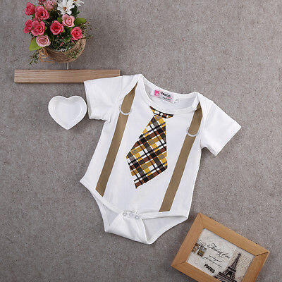 AU 2016 Baby Boy Clothes Plaid Tie Suspenders Bodysuit Romper Outfits One-pieces
AU 2016 Baby Boy Clothes Plaid Tie Suspenders Bodysuit Romper Outfits One-pieces