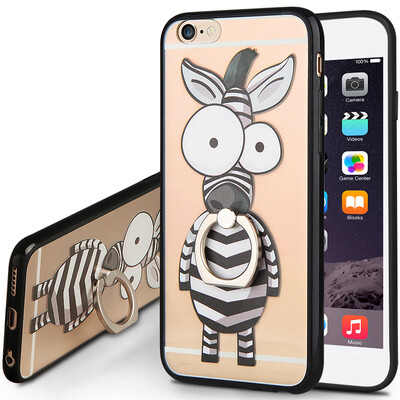 KOOLIFE Apple 6 / 6s plus case shell case iphone6s plus finger buckle bracket soft shell / creative cartoon painted shell Apple 6plus anti-shelling zebra
KOOLIFE Apple 6 / 6s plus case shell case iphone6s plus finger buckle bracket soft shell / creative cartoon painted shell Apple 6plus anti-shelling zebra