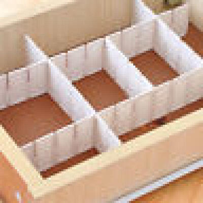 4Pcs DIY Grid Drawer Divider Household Necessities Storage Organizer Plastic New 
4Pcs DIY Grid Drawer Divider Household Necessities Storage Organizer Plastic New