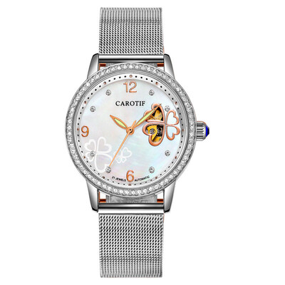 Skeleton Sapphire Crystal Women Mechanical Watch Fashion Elegant Ladies Watch 
Skeleton Sapphire Crystal Women Mechanical Watch Fashion Elegant Ladies Watch