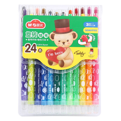 Dawn & G QGMX9103 Teddy Rotary Painting Crayons Oil Painting Bar 24 Colors Boxes
Dawn & G QGMX9103 Teddy Rotary Painting Crayons Oil Painting Bar 24 Colors Boxes