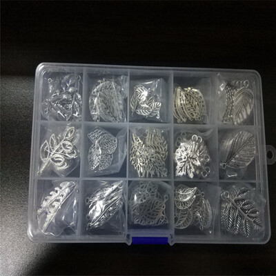 PH PANDAHALL 150pcs 15 Style Antique Silver Tree Leaf Tibetan Alloy Charms Pendants Beads Charms
PH PANDAHALL 150pcs 15 Style Antique Silver Tree Leaf Tibetan Alloy Charms Pendants Beads Charms