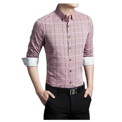 New 2016 Spring Casual Men Shirt Cotton Linen Mens Dress Shirt Slim Fit Plaid Shirt Long sleeve Plus Size Shirts
New 2016 Spring Casual Men Shirt Cotton Linen Mens Dress Shirt Slim Fit Plaid Shirt Long sleeve Plus Size Shirts
