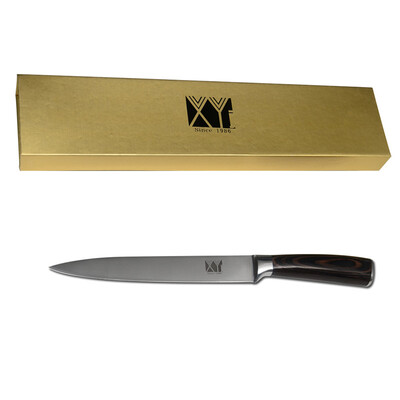 New arrival stainless steel kitchen knife XYJ brand 8 inch slicing knife with box best gift cooking knife
New arrival stainless steel kitchen knife XYJ brand 8 inch slicing knife with box best gift cooking knife