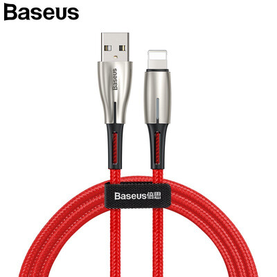 Baseus USB Cable 24A QI charging&data transfer for iphone XR 8 7 Water light Led Smart Charging USB data Cable for iphone
Baseus USB Cable 24A QI charging&data transfer for iphone XR 8 7 Water light Led Smart Charging USB data Cable for iphone