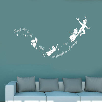 Peter Pan Second Star to the right Wall Sticker Nursery Kids Bedroom Vinyl Decal
Peter Pan Second Star to the right Wall Sticker Nursery Kids Bedroom Vinyl Decal