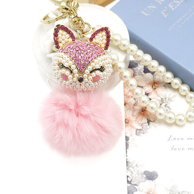 Crystal Fox Charms Real Rabbit Fur Phone Case Straps Pearl Keychain Cony Hairs Balls Car Keychains Alloy Metal Pendant Plush Poms
Crystal Fox Charms Real Rabbit Fur Phone Case Straps Pearl Keychain Cony Hairs Balls Car Keychains Alloy Metal Pendant Plush Poms