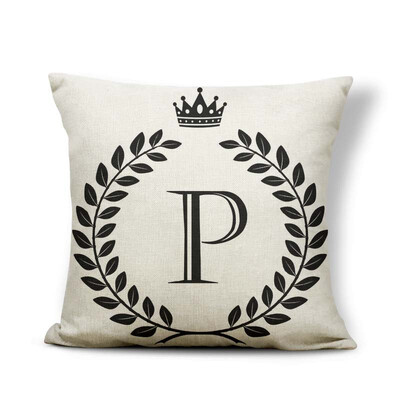 Alphabet Letter A-Z Cushion Covers Family Initial King Queen Crown Pillow Case School Home Gifts Toss Pillow Large Cotton Linen
Alphabet Letter A-Z Cushion Covers Family Initial King Queen Crown Pillow Case School Home Gifts Toss Pillow Large Cotton Linen