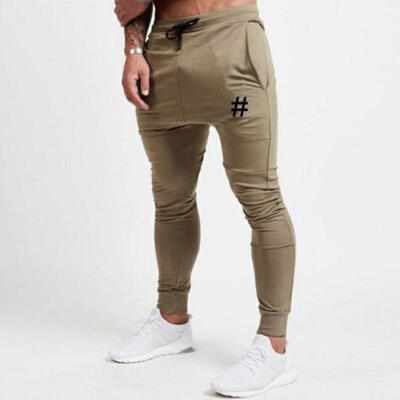 Men Sport Pants Long Trousers Tracksuit Fitness Workout Jogger Gym Sweatpants CA