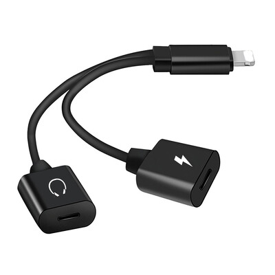 Mini Lightning Splitter Adapter Audio AUX Converter Adapter with Dual Lightning Ports Headphone Jack Charging Port for iPhone X 7
Mini Lightning Splitter Adapter Audio AUX Converter Adapter with Dual Lightning Ports Headphone Jack Charging Port for iPhone X 7