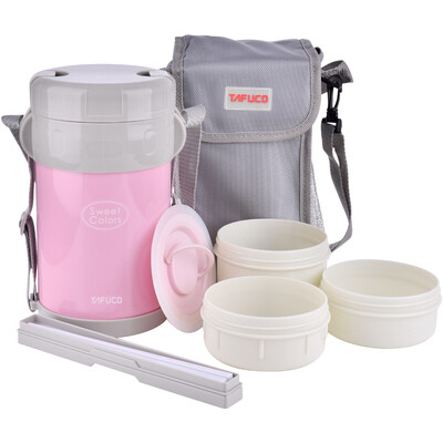 Jingdong Supermarket Taifu high TAFUCO F-2468 stainless steel vacuum insulation lunch box pot silver white 2L
Jingdong Supermarket Taifu high TAFUCO F-2468 stainless steel vacuum insulation lunch box pot silver white 2L