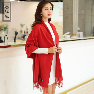 Scarf female han edition female autumn&winter pure color imitation cashmere neck 250 grams joker long tassel does not drop woo
Scarf female han edition female autumn&winter pure color imitation cashmere neck 250 grams joker long tassel does not drop woo