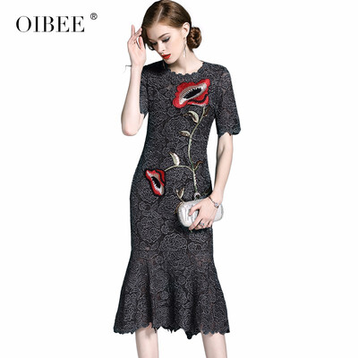 OIBEE2018 autumn womens new fashion retro embroidered cheongsam lace long short-sleeved dress
OIBEE2018 autumn womens new fashion retro embroidered cheongsam lace long short-sleeved dress