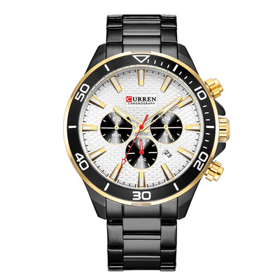 CURREN 8309 Watch Men Sport Quartz Calendar Day Minute Second Round Dial Wrist Stainless Steel Luminous Pointer Fashion Causal Wat
CURREN 8309 Watch Men Sport Quartz Calendar Day Minute Second Round Dial Wrist Stainless Steel Luminous Pointer Fashion Causal Wat