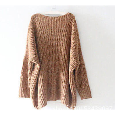 Women Off-shoulder Long Sleeve Knitted Sweater Knitwear Jumper Tops Pullover 
Women Off-shoulder Long Sleeve Knitted Sweater Knitwear Jumper Tops Pullover