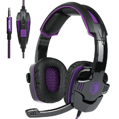 SADES SA-930 35mm Gaming Headsets with Microphone Noise Cancellation Music Headphones Black-purple for PS4 New Xbox One Laptop Ta
SADES SA-930 35mm Gaming Headsets with Microphone Noise Cancellation Music Headphones Black-purple for PS4 New Xbox One Laptop Ta