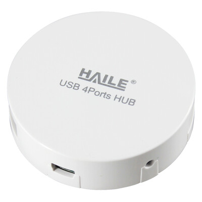 HAILE Hailai HU-01 mini round 4-port USB20 desktop computer expansion HUB hub Apple&other ordinary notebook general-purpose splitter 80cm white
HAILE Hailai HU-01 mini round 4-port USB20 desktop computer expansion HUB hub Apple&other ordinary notebook general-purpose splitter 80cm white