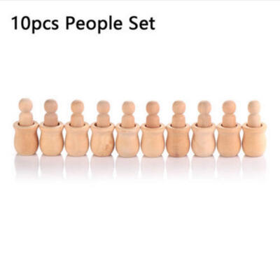 Home Decor Nesting Set Peg Dolls DIY Crafts Unpainted Wooden People Kid Toy
Home Decor Nesting Set Peg Dolls DIY Crafts Unpainted Wooden People Kid Toy