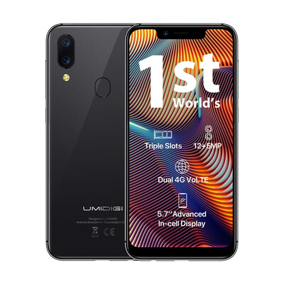 UMIDIGI A3 Pro Mobile Phone Global Band 57-Inch 199 FullScreen 3GB32GB Android 81 12MP Face Unlock Dual 4G Smartphone
UMIDIGI A3 Pro Mobile Phone Global Band 57-Inch 199 FullScreen 3GB32GB Android 81 12MP Face Unlock Dual 4G Smartphone
