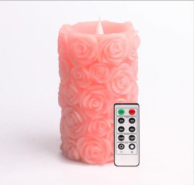 Simplux Rose Shap Free-Flowing 3D Fireless Flame LED Pillar Candle with Remote Control Battery Operated35x6" Pink pack of 2
Simplux Rose Shap Free-Flowing 3D Fireless Flame LED Pillar Candle with Remote Control Battery Operated35x6" Pink pack of 2