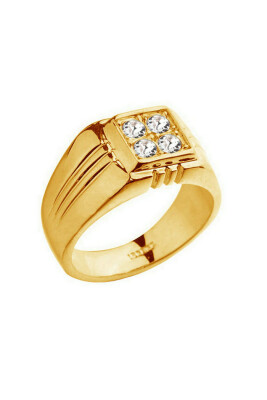 Yoursfs® Four Cubic Zirconia in Square Classic Men's Wide Band Promise Ring 18k Gold Plated
Yoursfs® Four Cubic Zirconia in Square Classic Men's Wide Band Promise Ring 18k Gold Plated