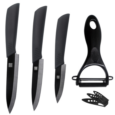 4pcs Kitchen Knives 3" 4" 5" Chef Ceramic Knife+Peeler Black Handle Cooking Knives Set New Arrival
4pcs Kitchen Knives 3" 4" 5" Chef Ceramic Knife+Peeler Black Handle Cooking Knives Set New Arrival