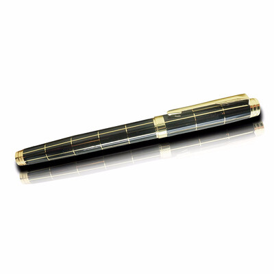 Outdoor Golden Stripes Pen Iridium Fountain Pen Tip High-End Business Accounting Writing Metal Rod Pen
Outdoor Golden Stripes Pen Iridium Fountain Pen Tip High-End Business Accounting Writing Metal Rod Pen
