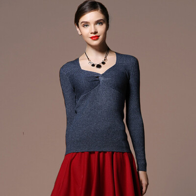 MAZOE Europe&the United States fashion cross V-neck thread Slim wool knitted primer shirt Z1007 rust red
MAZOE Europe&the United States fashion cross V-neck thread Slim wool knitted primer shirt Z1007 rust red