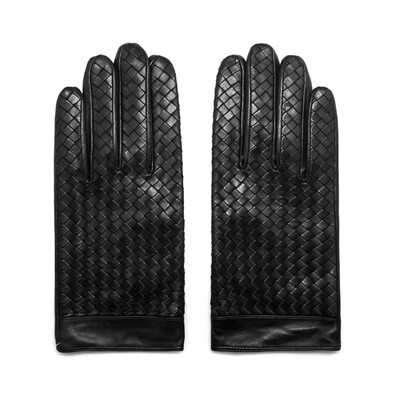 MARJA KURKI imported sheepskin fashion woven pattern design gloves mens winter warm black 5V91M399 
MARJA KURKI imported sheepskin fashion woven pattern design gloves mens winter warm black 5V91M399
