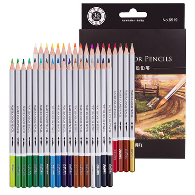 Deli 36 color box water soluble color pencil water soluble color lead set with a brush 6519
Deli 36 color box water soluble color pencil water soluble color lead set with a brush 6519