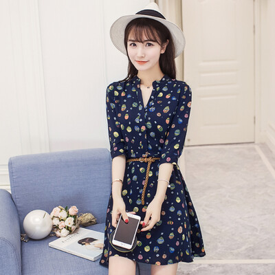 VIVAHEART casual fashion parachute printing Slim dress A word skirt to send belt VWQZ173232 navy blue M
VIVAHEART casual fashion parachute printing Slim dress A word skirt to send belt VWQZ173232 navy blue M