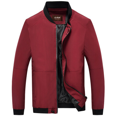 

Арктический кашемир Bejirog куртка мужчин воротник воротник повседневная куртка мода бейсбольная куртка 16014BJ9888 темно-красный 3XL