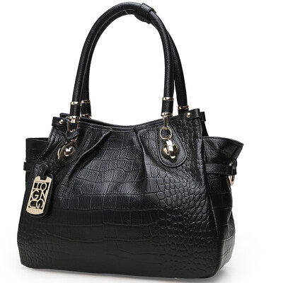 Red valleys HONGU shoulder bag female crocodile pattern cowhide handbag handbag 12131505302 black
Red valleys HONGU shoulder bag female crocodile pattern cowhide handbag handbag 12131505302 black