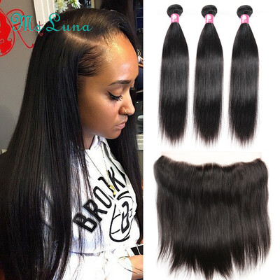 Ear To Ear Lace Frontal Closure With Bundles Peruvian Virgin Hair Straight With Closure Human Hair Lace Frontals With Straight
Ear To Ear Lace Frontal Closure With Bundles Peruvian Virgin Hair Straight With Closure Human Hair Lace Frontals With Straight
