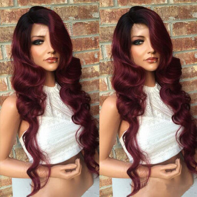 Brazilian glueless lace front wig 99j ombre dark root wavy lace front human hair wig with baby hair
Brazilian glueless lace front wig 99j ombre dark root wavy lace front human hair wig with baby hair