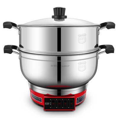 Rongstar Royalstar electric steamer electric pot multi-purpose pot large capacity double layer 304 stainless steel DRG-50B 5L
Rongstar Royalstar electric steamer electric pot multi-purpose pot large capacity double layer 304 stainless steel DRG-50B 5L