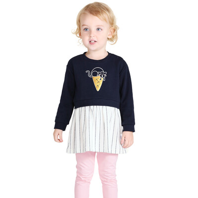 Balbara (BALABALA) girls set children baby children's long sleeves dress two-piece set 28041170107 dark blue 120
Balbara (BALABALA) girls set children baby children's long sleeves dress two-piece set 28041170107 dark blue 120