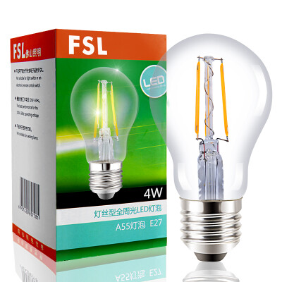 Foshan lighting FSL LED bulb retro filament energy-saving crystal light bulb all week light 4W big mouth E27 yellow light 3000K
Foshan lighting FSL LED bulb retro filament energy-saving crystal light bulb all week light 4W big mouth E27 yellow light 3000K