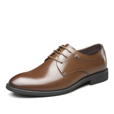 

Итальянская обувь Erkang классические деловые костюмы мужская обувь кожаная мода обувь 7101ZR97903W коричневый 38