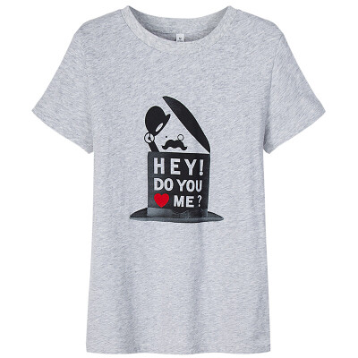 Semir T-shirt summer Korean version of the cotton round neck T fun printing primer shirt 12216000043 dark blue L
Semir T-shirt summer Korean version of the cotton round neck T fun printing primer shirt 12216000043 dark blue L