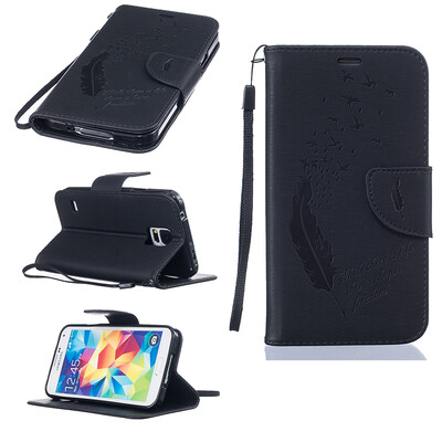Black Feathers and birds Style Embossing Classic Flip Cover with Stand Function and Credit Card Slot for SAMSUNG GALAXY S5
Black Feathers and birds Style Embossing Classic Flip Cover with Stand Function and Credit Card Slot for SAMSUNG GALAXY S5
