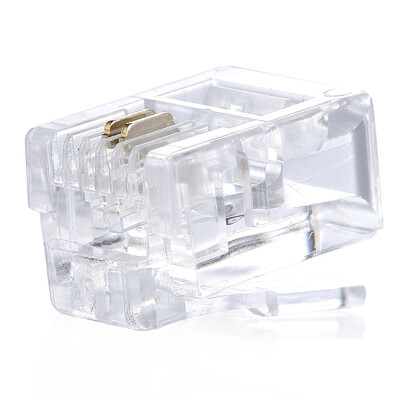 AMPCOM engineering 6P2C crystal head phone pure copper gilded RJ11 voice 2-pin telephone line connector 50 bag
AMPCOM engineering 6P2C crystal head phone pure copper gilded RJ11 voice 2-pin telephone line connector 50 bag