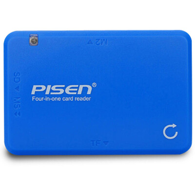 PISEN multi-function card reader 4 in 1 support SLR digital camera memory card phone TF M2 MS SD card multi-card reader
PISEN multi-function card reader 4 in 1 support SLR digital camera memory card phone TF M2 MS SD card multi-card reader