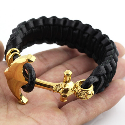 bracelets for men jewelry Fashion Jewelry 23.5cm PU Leather Bangle Charm Gold Anchor Bracelets For Women Men
bracelets for men jewelry Fashion Jewelry 23.5cm PU Leather Bangle Charm Gold Anchor Bracelets For Women Men