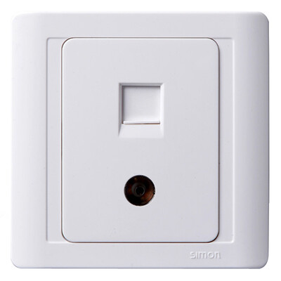 Simon Electric simon N55302S TV plus computer socket 55 series 86-type switch socket elegant white
Simon Electric simon N55302S TV plus computer socket 55 series 86-type switch socket elegant white