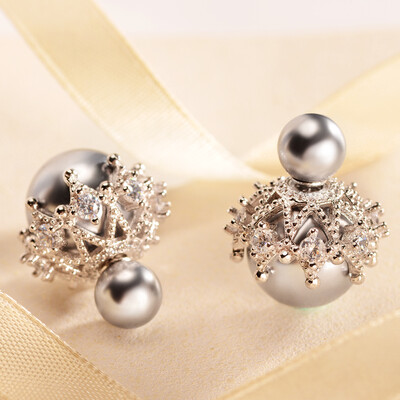 Jane Dan JIANDAN 925 silver needle imitation pearl earrings female Japan and South Korea shell beads earrings snowflake hollow lace earrings before and after deduction crystal white
Jane Dan JIANDAN 925 silver needle imitation pearl earrings female Japan and South Korea shell beads earrings snowflake hollow lace earrings before and after deduction crystal white