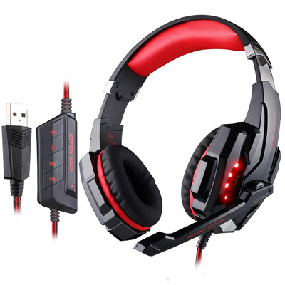 KOTION EACH G9000 headset computer game headset with microphone USB single hole mobile phone notebook headset 71 full USB version of black&red
KOTION EACH G9000 headset computer game headset with microphone USB single hole mobile phone notebook headset 71 full USB version of black&red