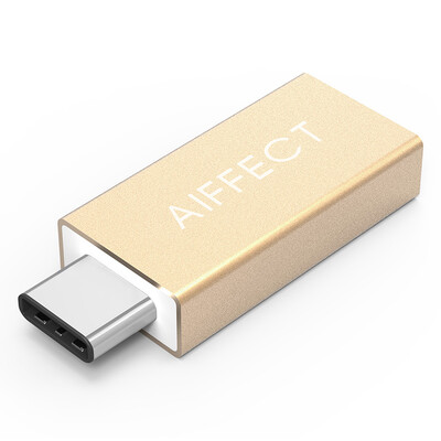 AIFFECT RCA3A-G1 Type-C to USB3.0 data cable adapter with OTG function Apple MacBook / music watch / Meizu PRO5 connection U disk gold
AIFFECT RCA3A-G1 Type-C to USB3.0 data cable adapter with OTG function Apple MacBook / music watch / Meizu PRO5 connection U disk gold