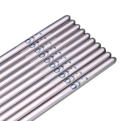 Double gun Suncha chopsticks 304 stainless steel chopsticks snowflake chopsticks suit non-slip Japanese hotel chopsticks 10 double-loaded DK3055
Double gun Suncha chopsticks 304 stainless steel chopsticks snowflake chopsticks suit non-slip Japanese hotel chopsticks 10 double-loaded DK3055